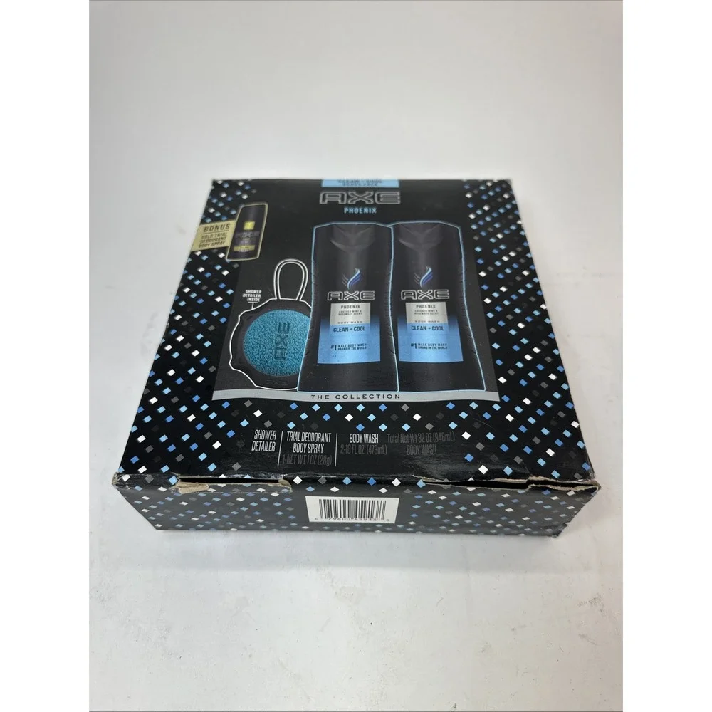 Vintage AXE Phoenix Clean + Cool Bonus Pack Body Wash Gift Set Old Stock